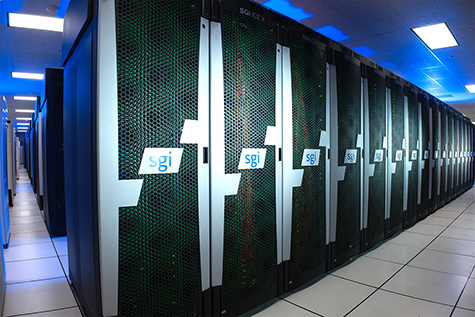 Photo of Pleiades supercomputer