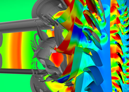 Visualization of aircraft turbine